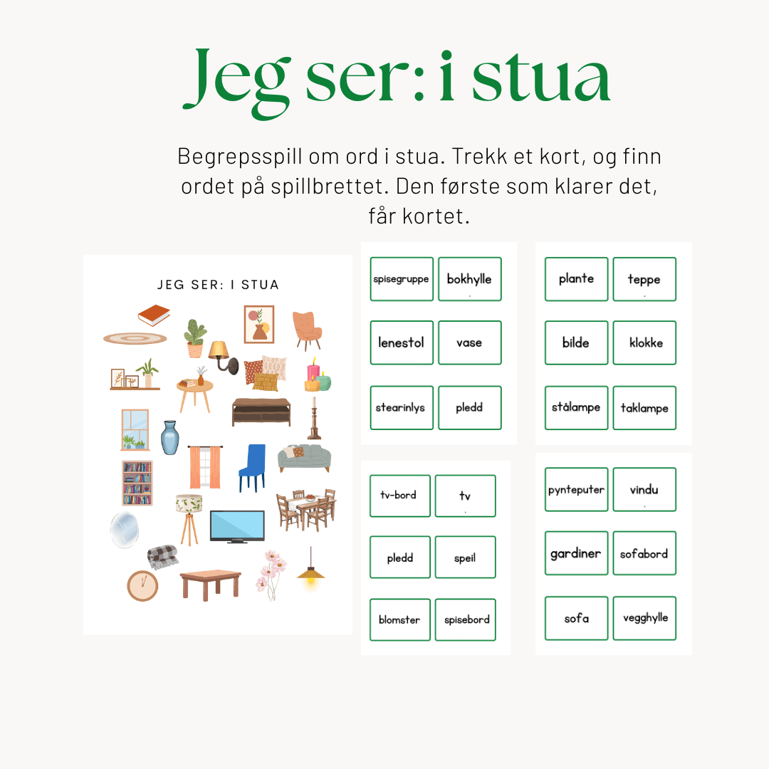 Jeg ser: i stua (begrepsspill)