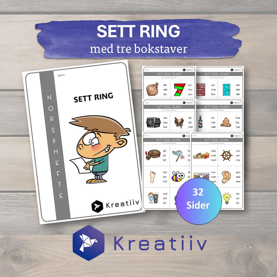 Sett ring - tre bokstaver