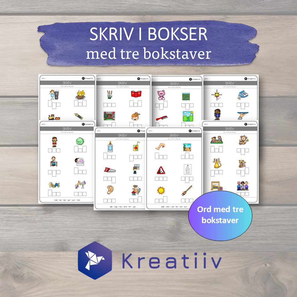 Skriv i bokser - tre bokstaver - Bilde 3
