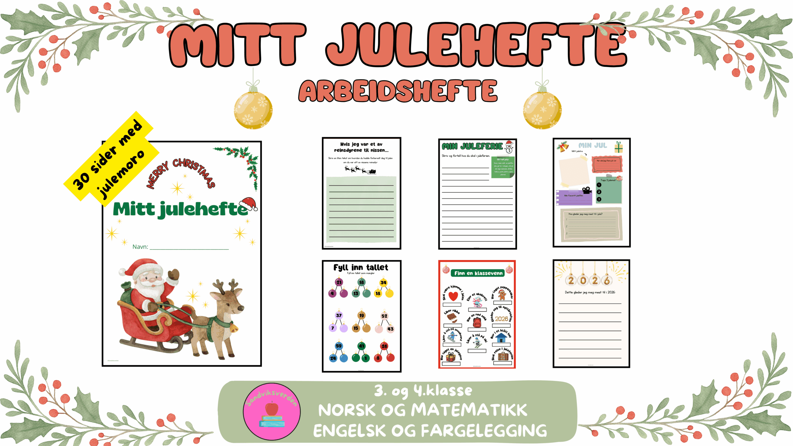 Mitt julehefte-Arbeidshefte