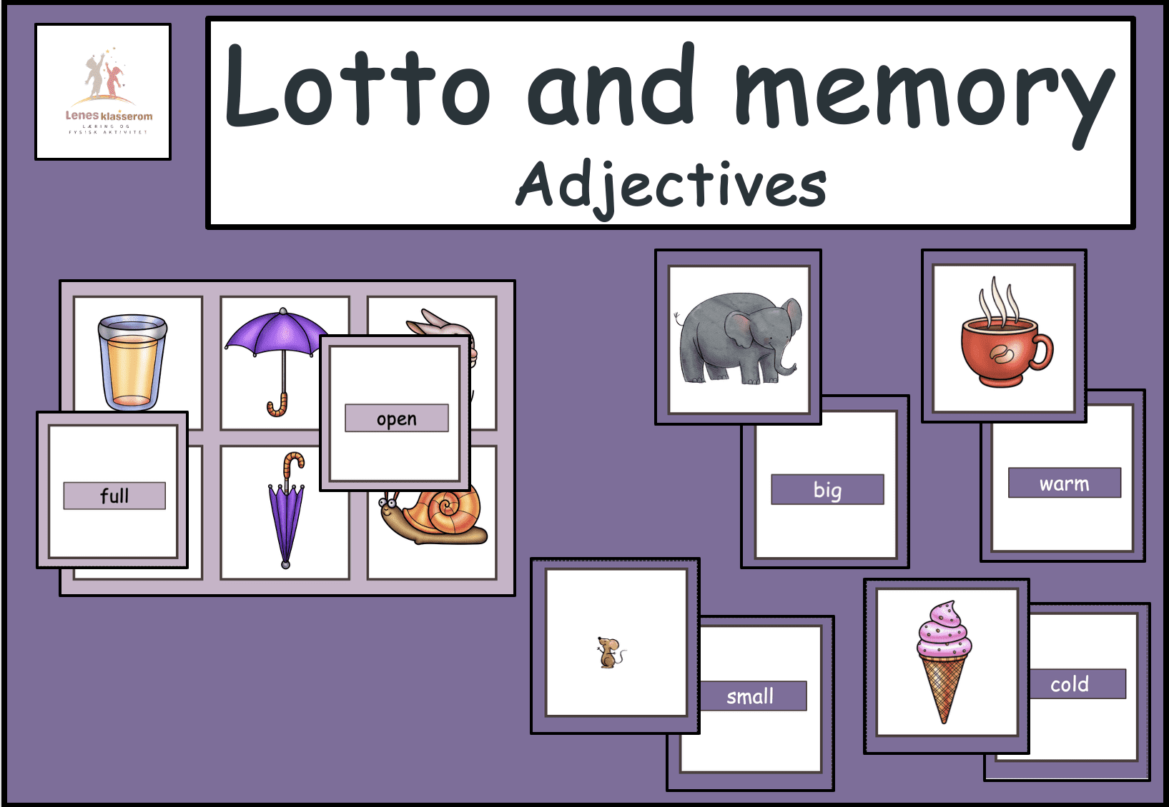 Adjectives- Lotto and memory