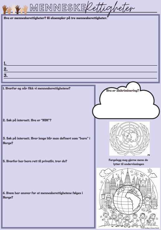 Arbeidsark menneskerettigheter