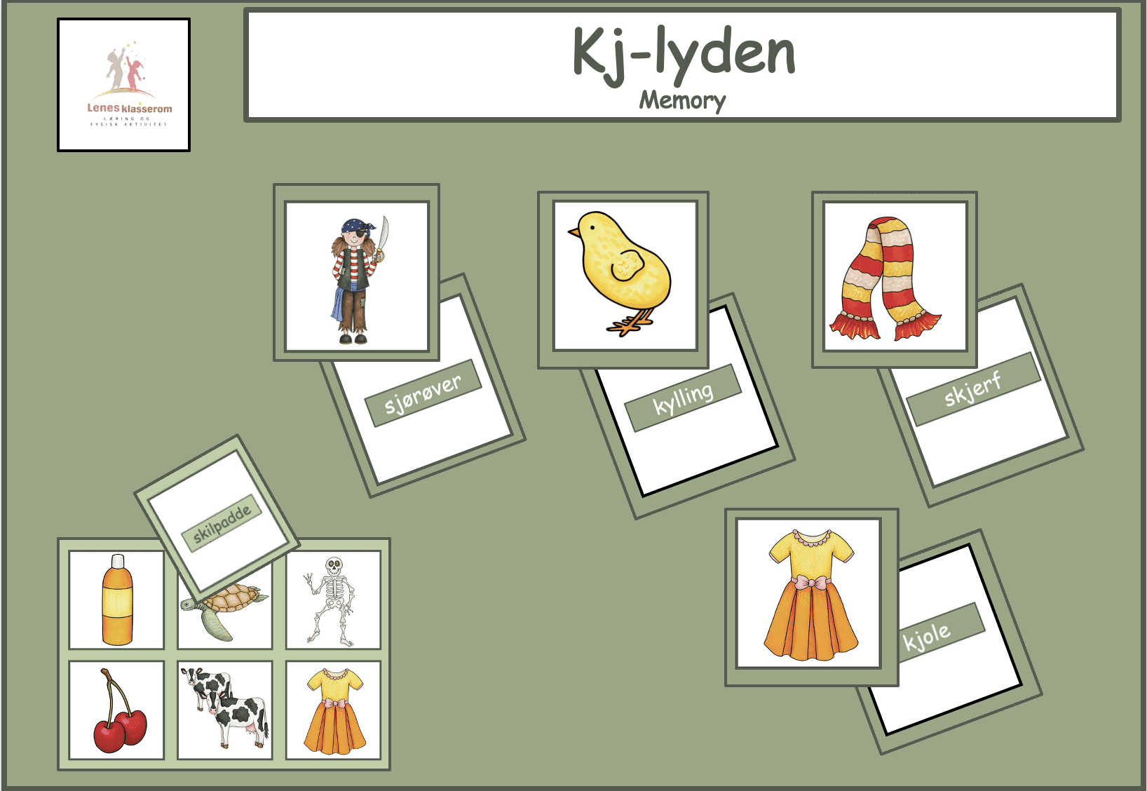 Lotto og memory- Kj-lyden