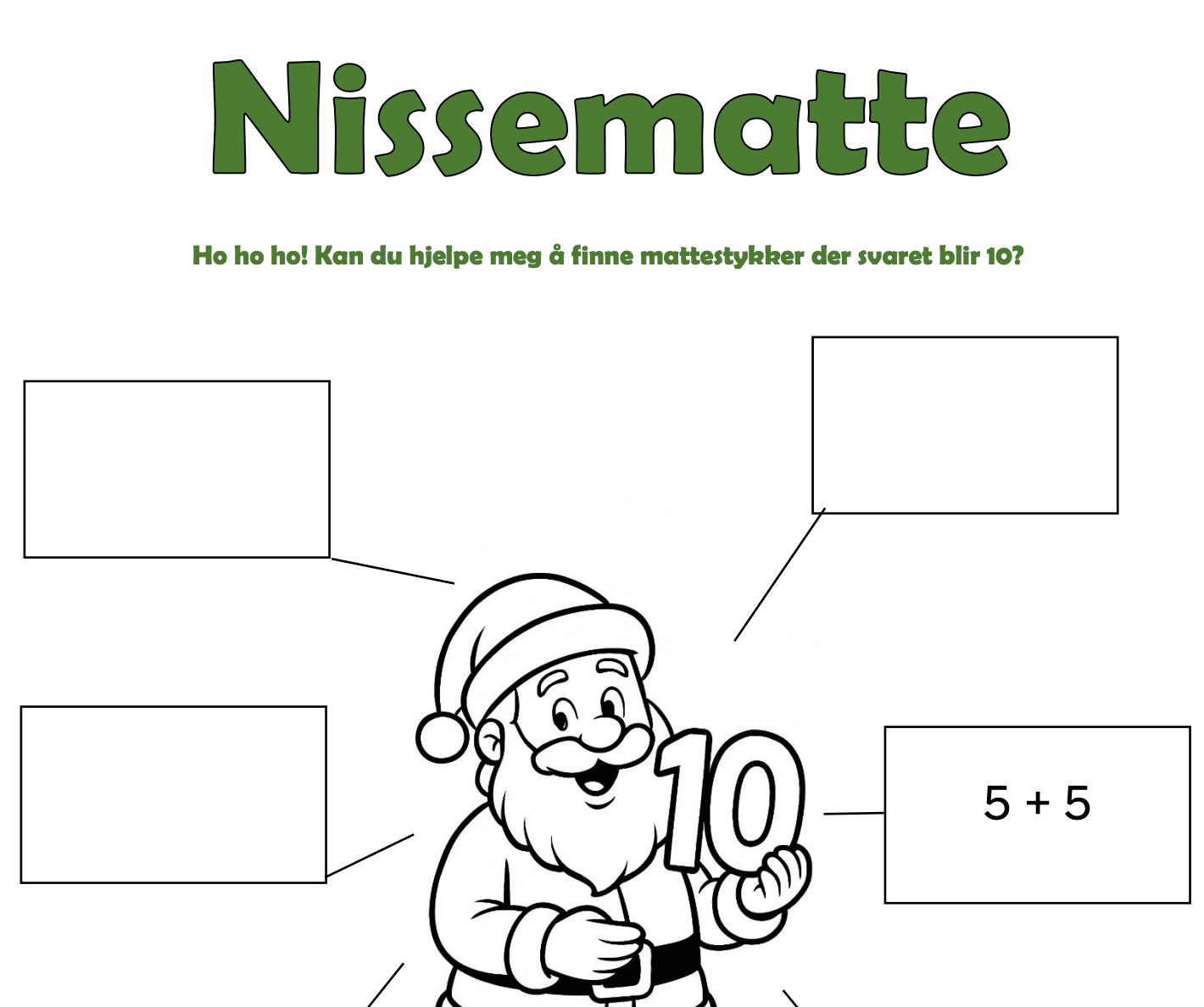 Jul / Arbeidshefte mengde/addisjon/geometri - Bilde 2