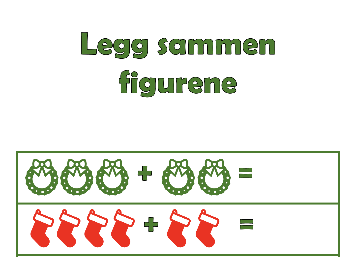 Jul / Arbeidshefte mengde/addisjon/geometri - Bilde 4