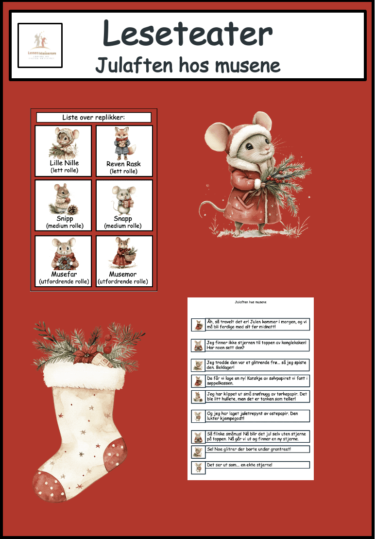 Leseteater- Julaften hos musene