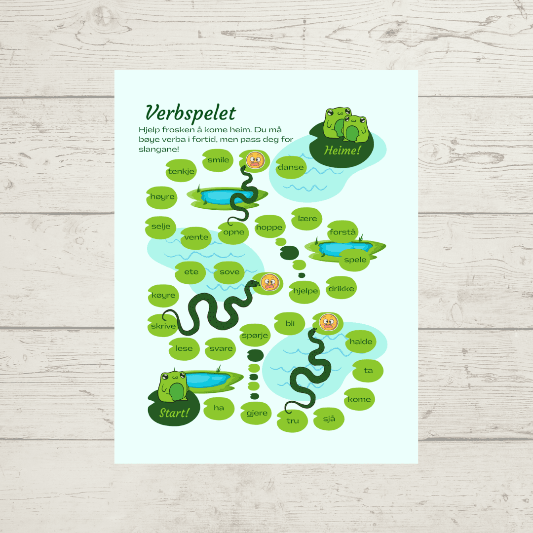 Verbspelet: Nynorsk brettspel