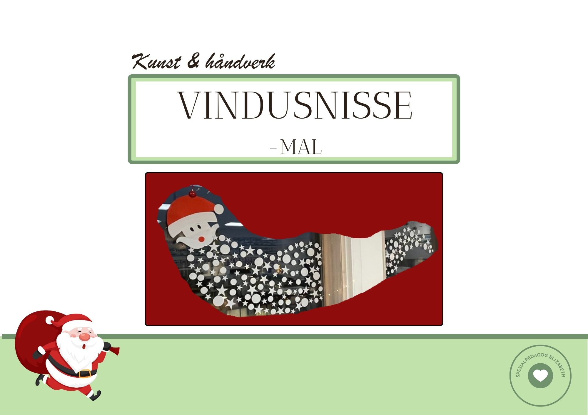 Vindusnisse - mal for å lage en stor vindusnisse