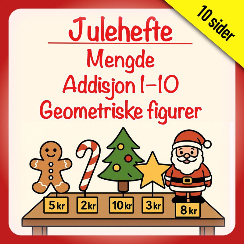 Jul / Arbeidshefte mengde/addisjon/geometri