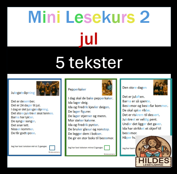 Mini lesekurs 2 - Jul