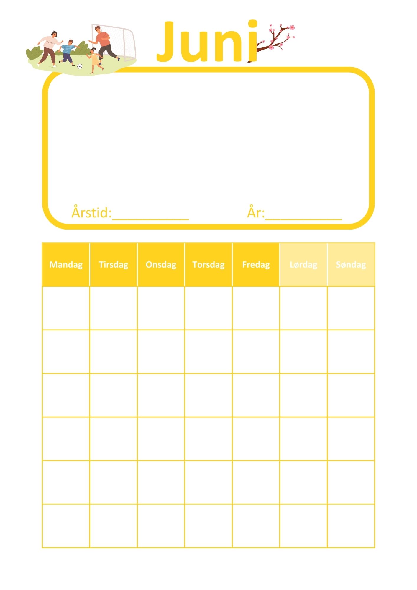 Kalender med årshjul og plakater for årstider - "evighetskalender" - Bilde 4