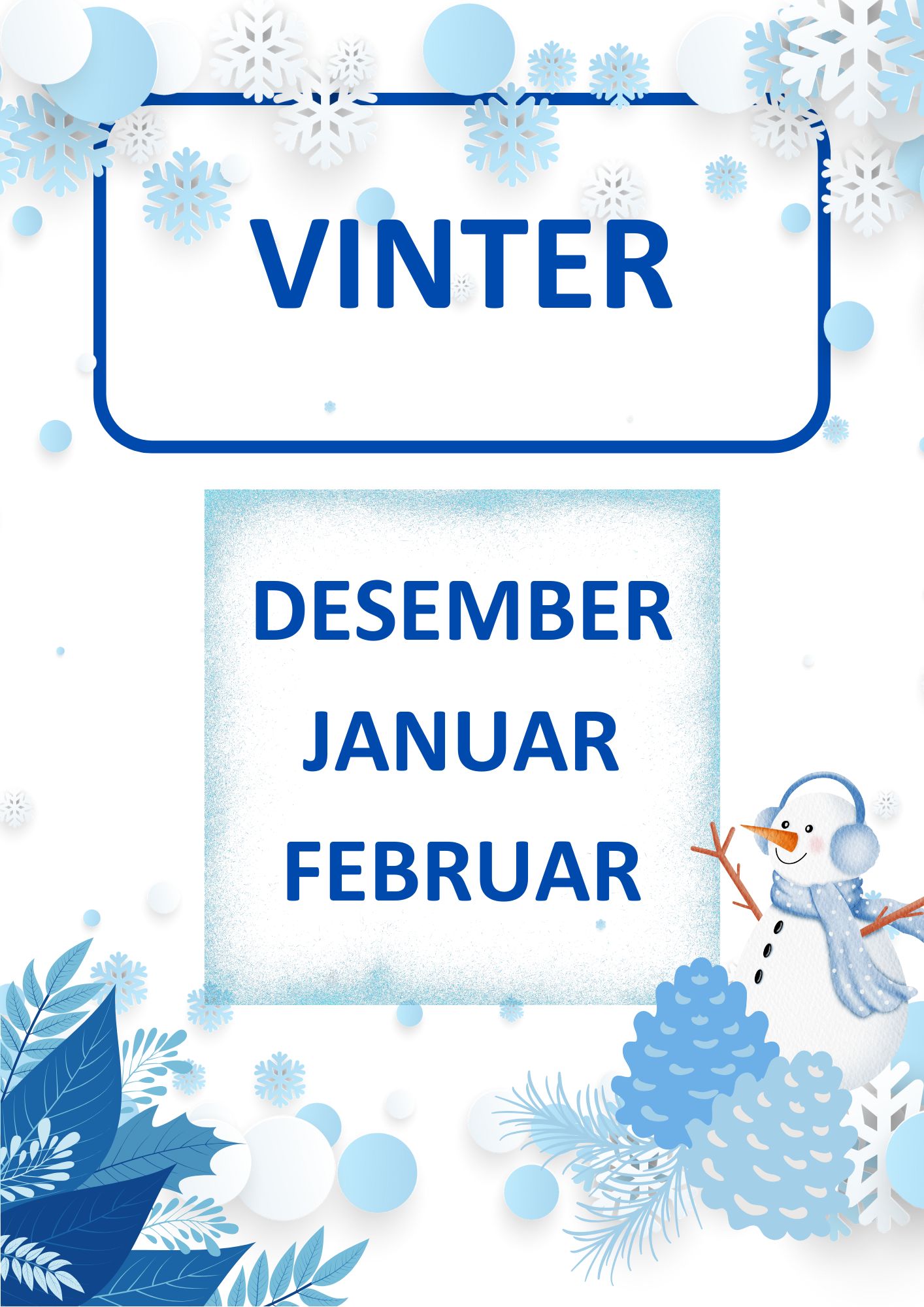 Kalender med årshjul og plakater for årstider - "evighetskalender" - Bilde 6