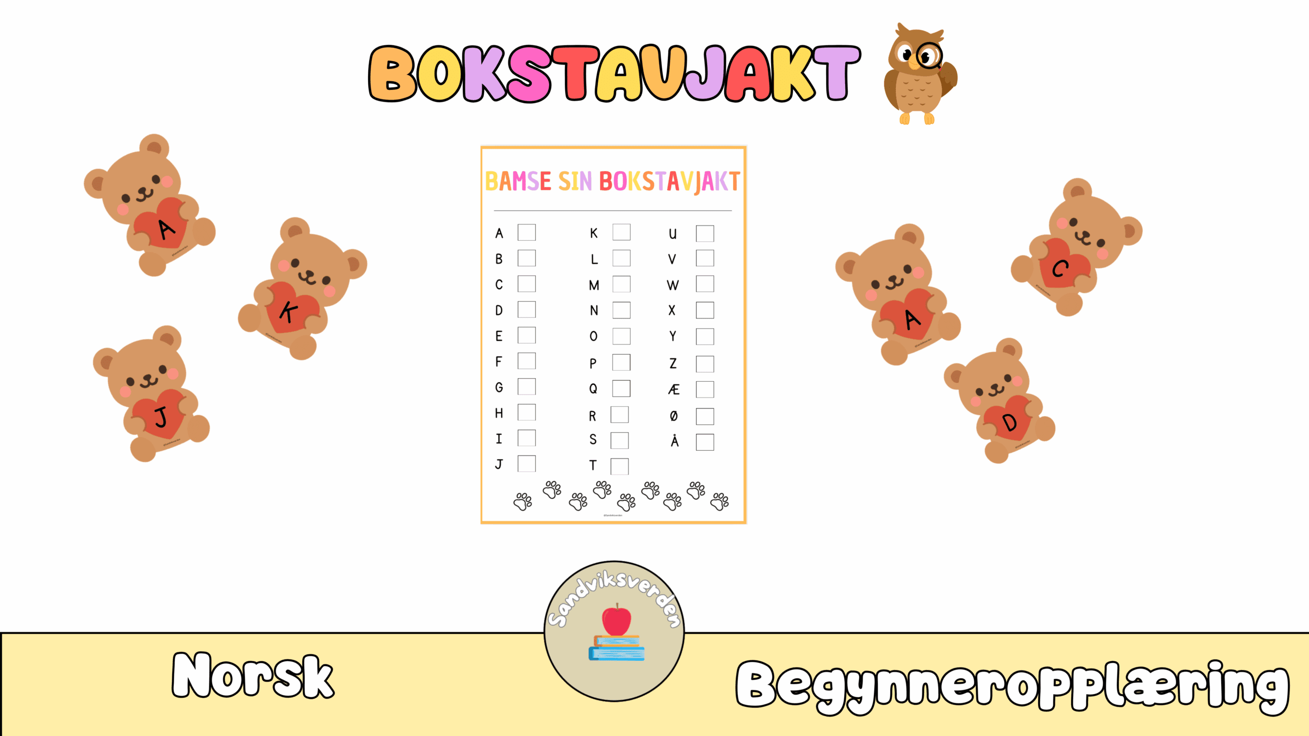 Bamses bokstavjakt