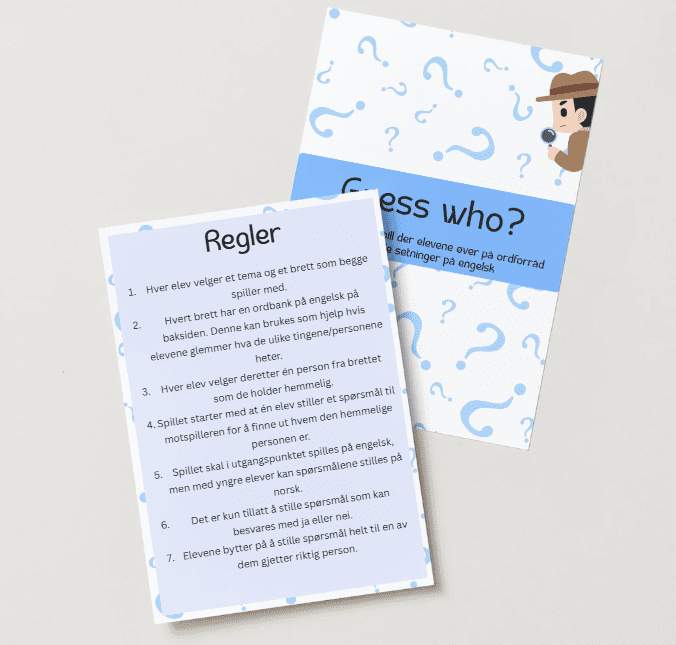 Guess Who? – Lær engelsk gjennom spill - Bilde 2