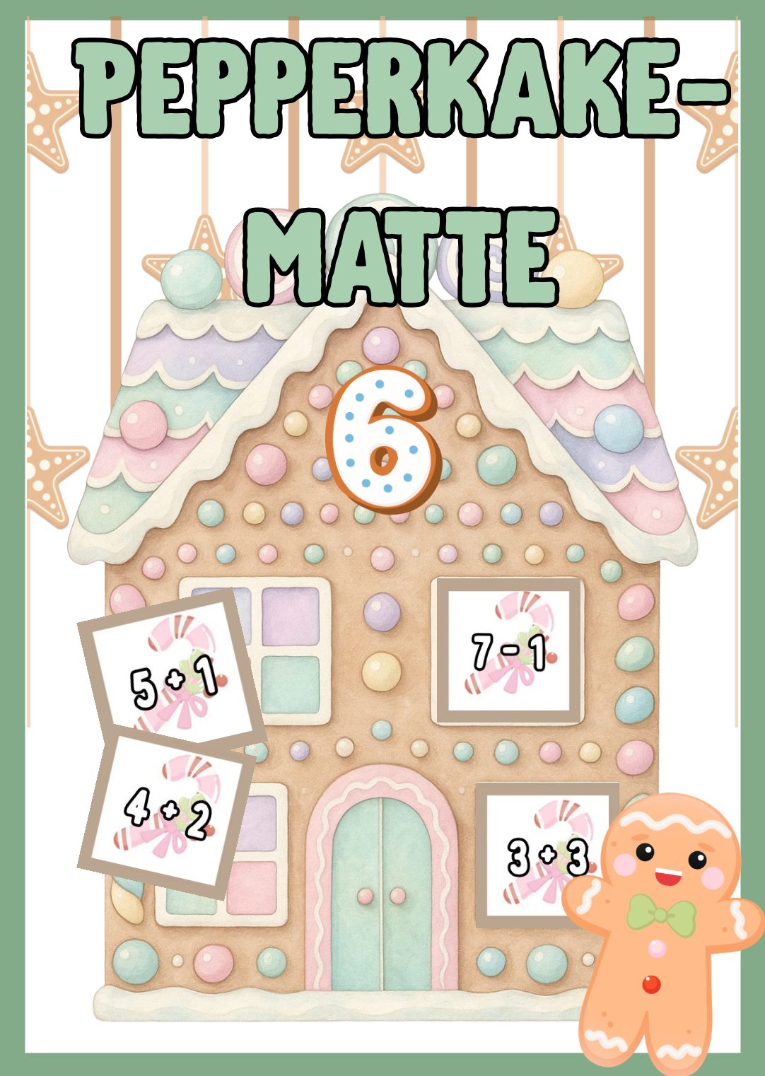Pepperkakematte: addisjon og subtraksjon 1-20