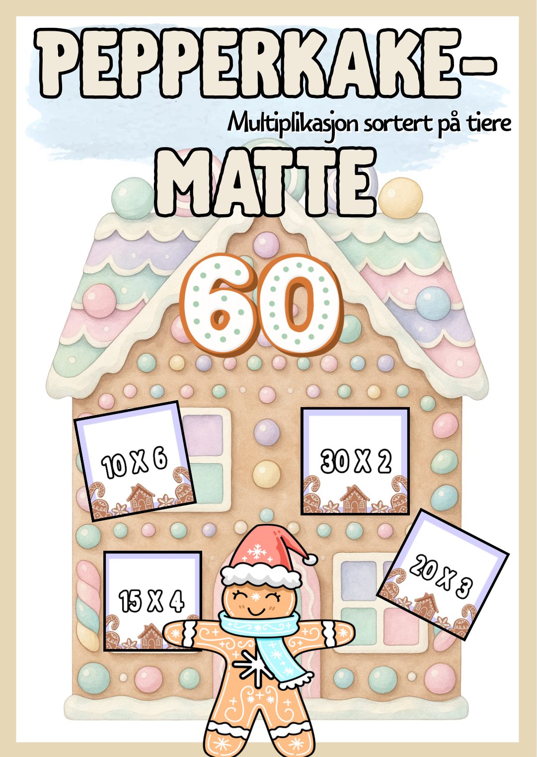 Pepperkakematte: multiplikasjon