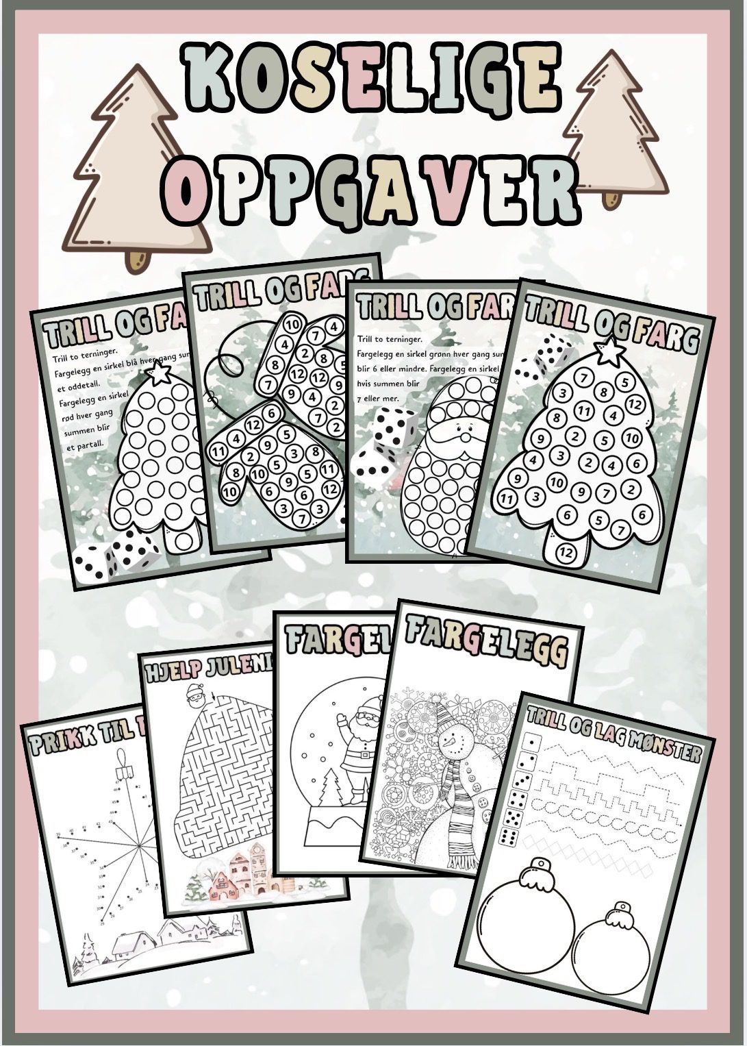 Jul - koselige oppgaver