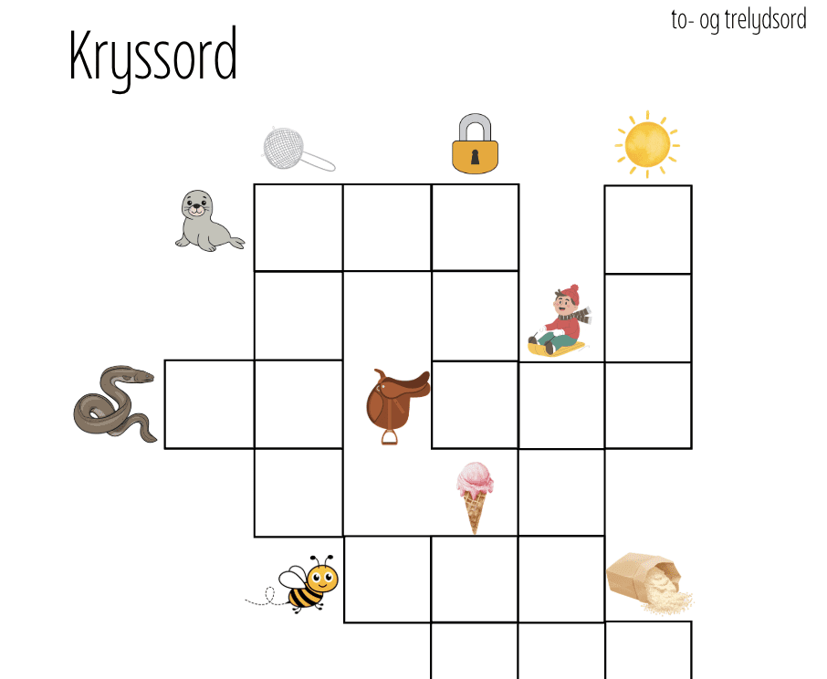 Kryssord to- og trelydsord