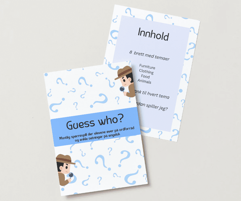 Guess Who? – Lær engelsk gjennom spill