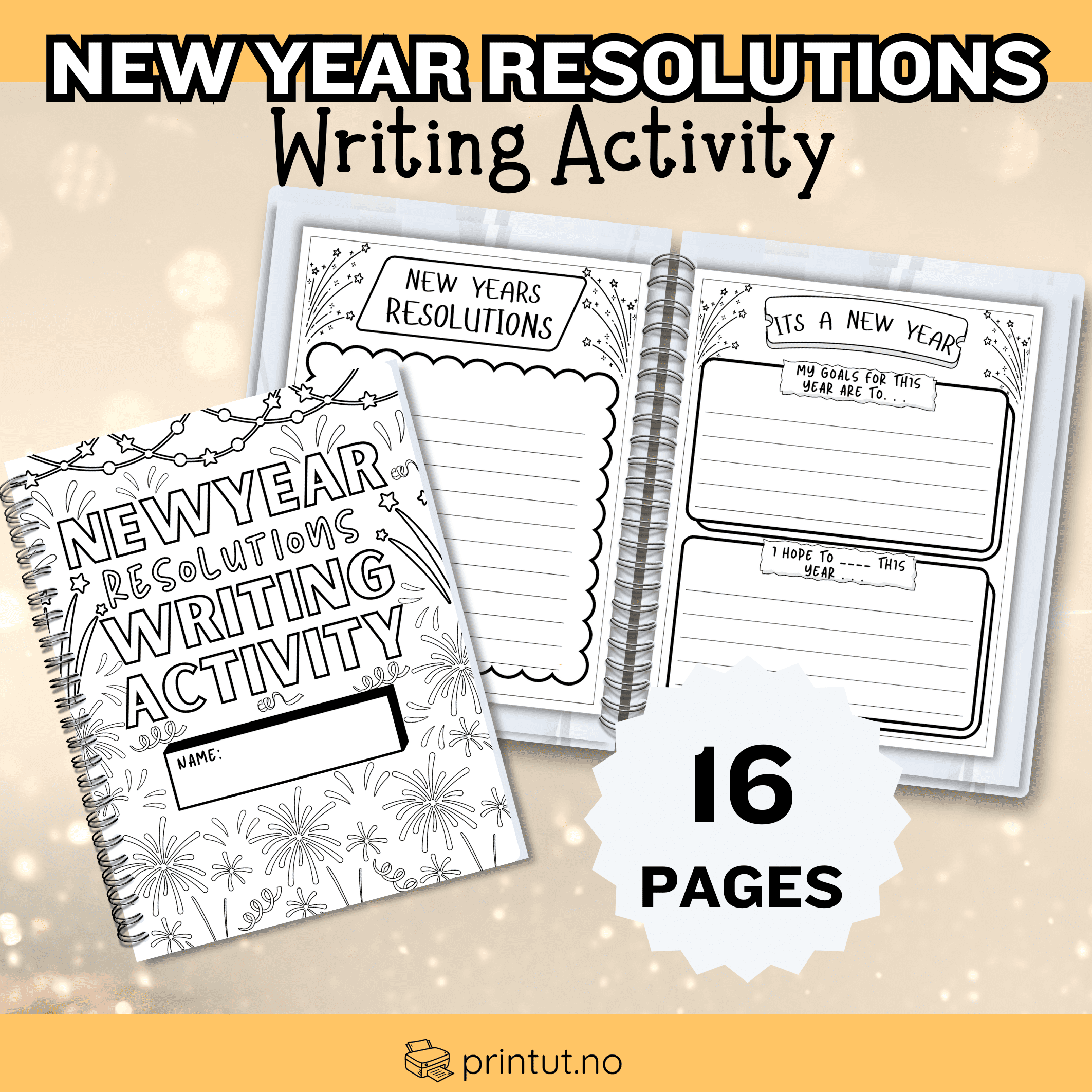 New year writing activity