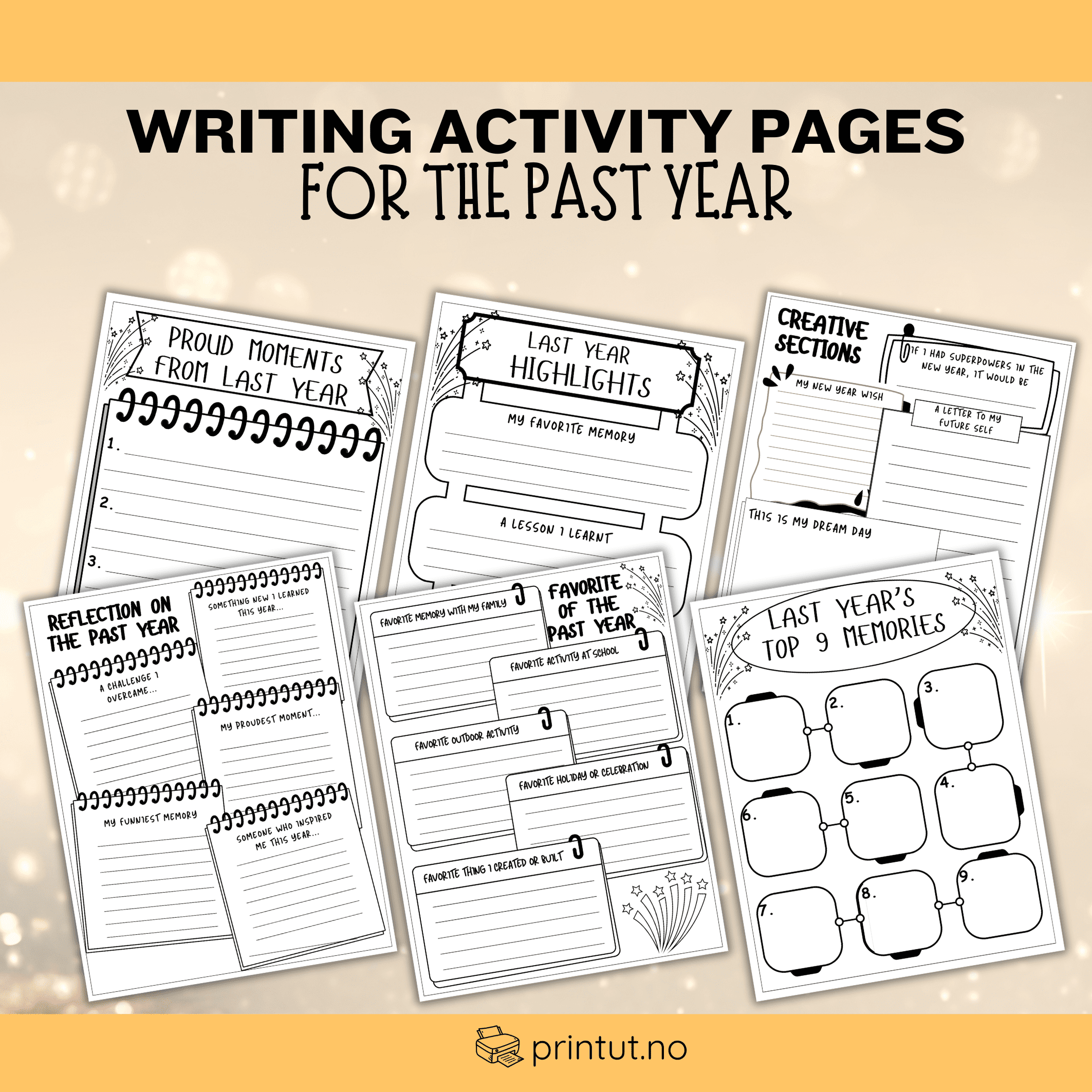 New year writing activity - Bilde 2