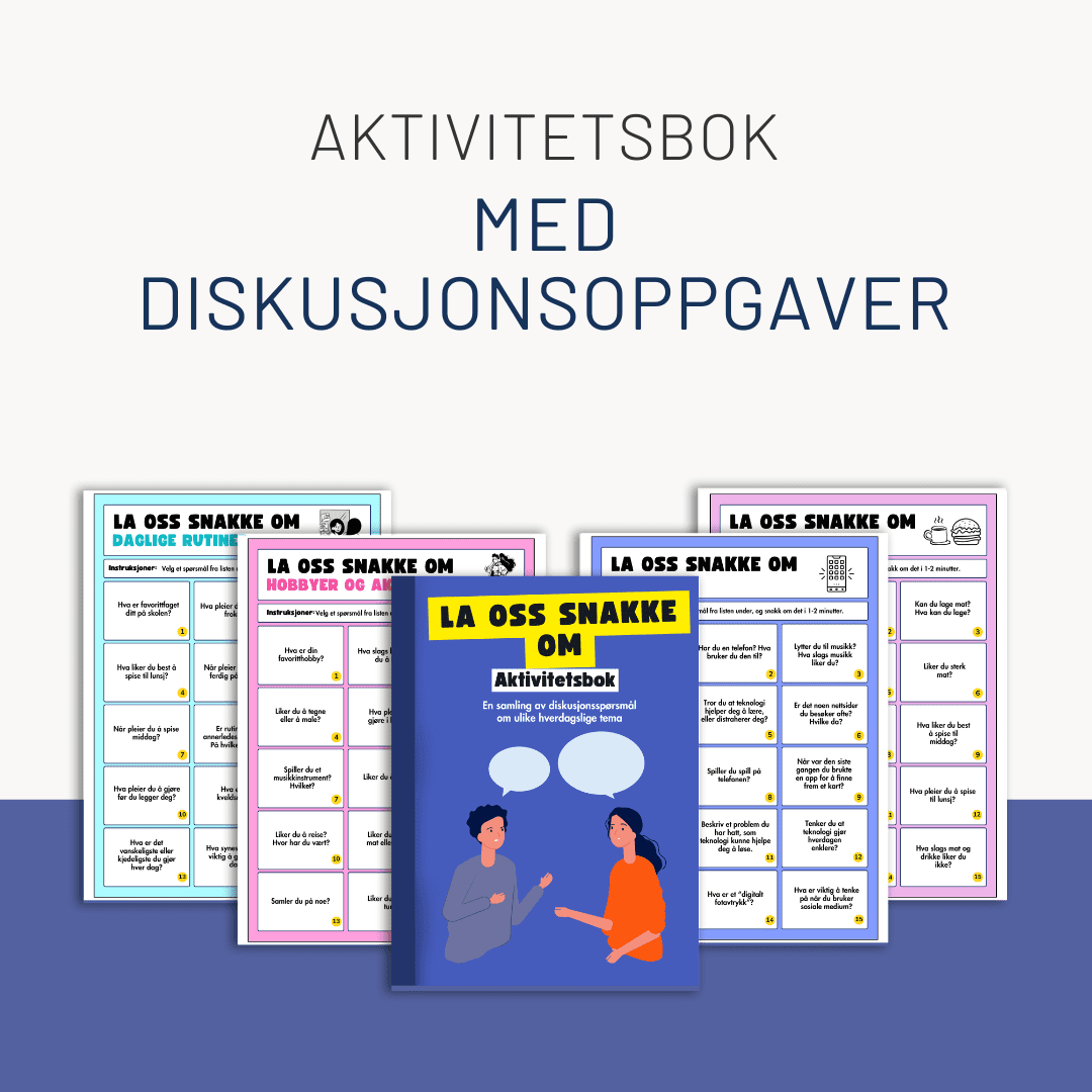 Aktivitetsbok med diskusjonsoppgaver
