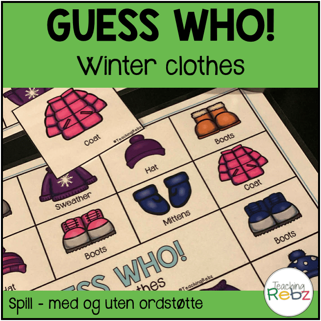 Guess who! - Winter words - English