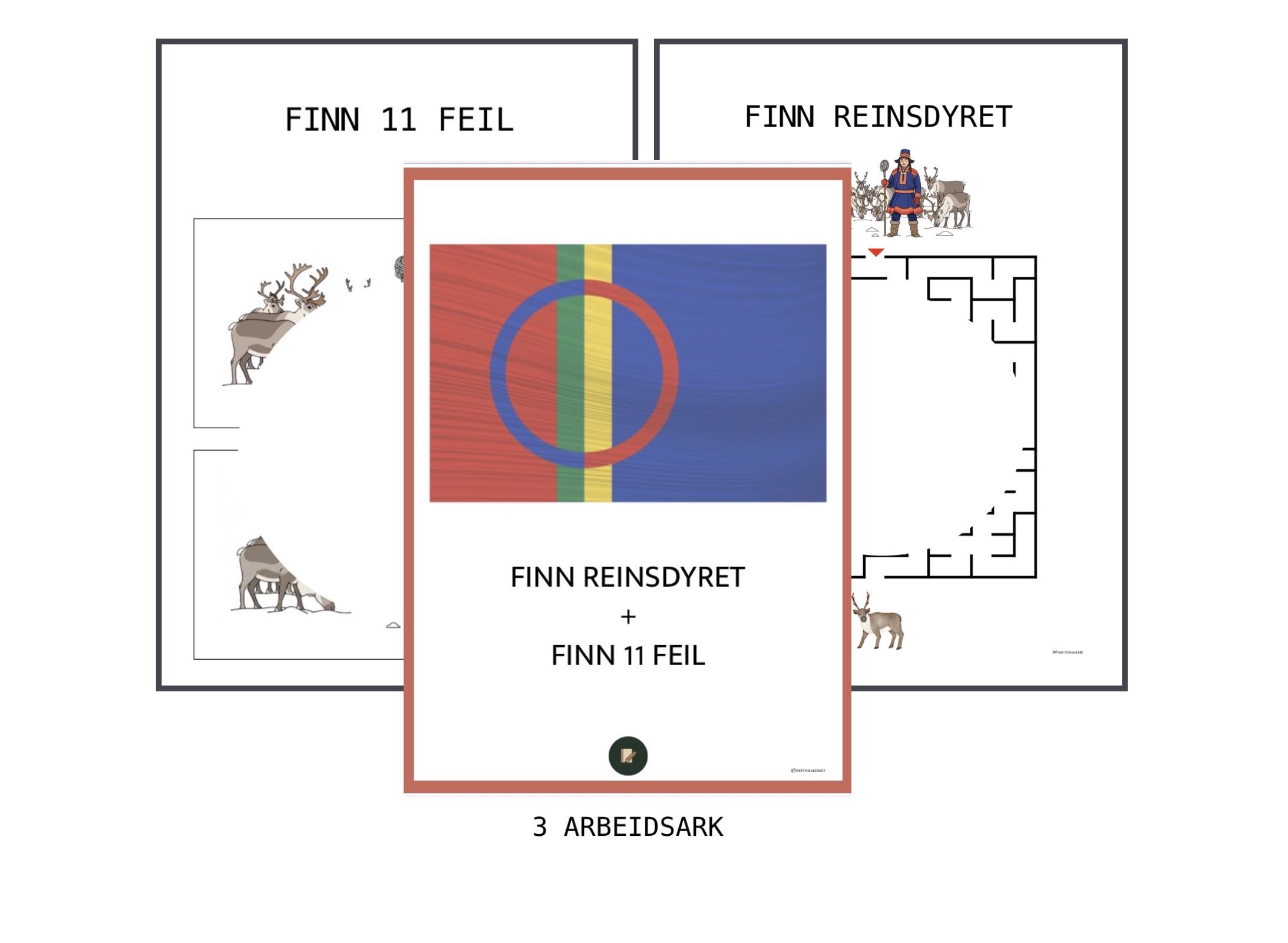 Finn reinsdyret + Finn 11 feil