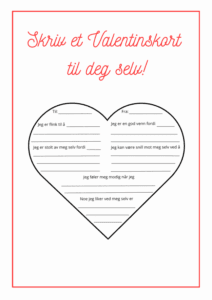 Skriv et valentinskort til deg selv!