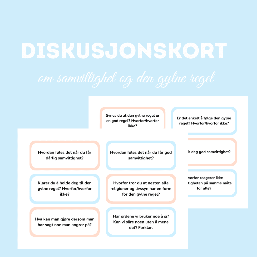 Diskusjonskort om samvittighet og den gylne regel