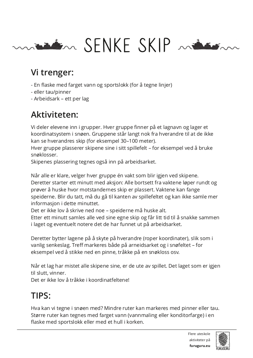 Senke skip - UTESKOLE - Bilde 2
