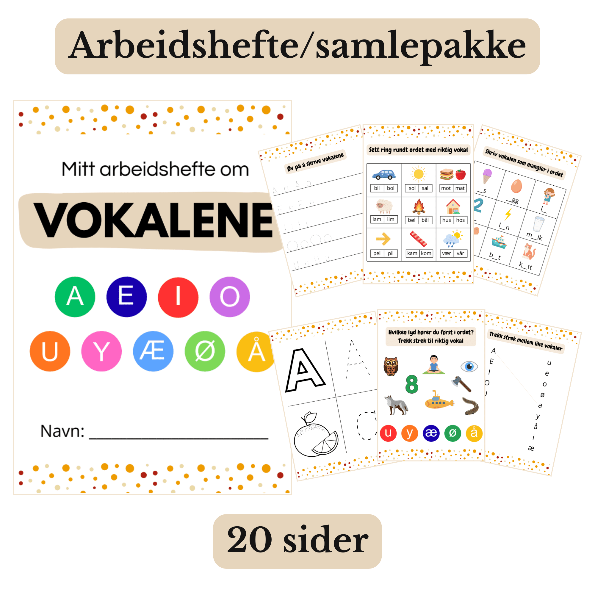 Arbeidshefte om vokalene