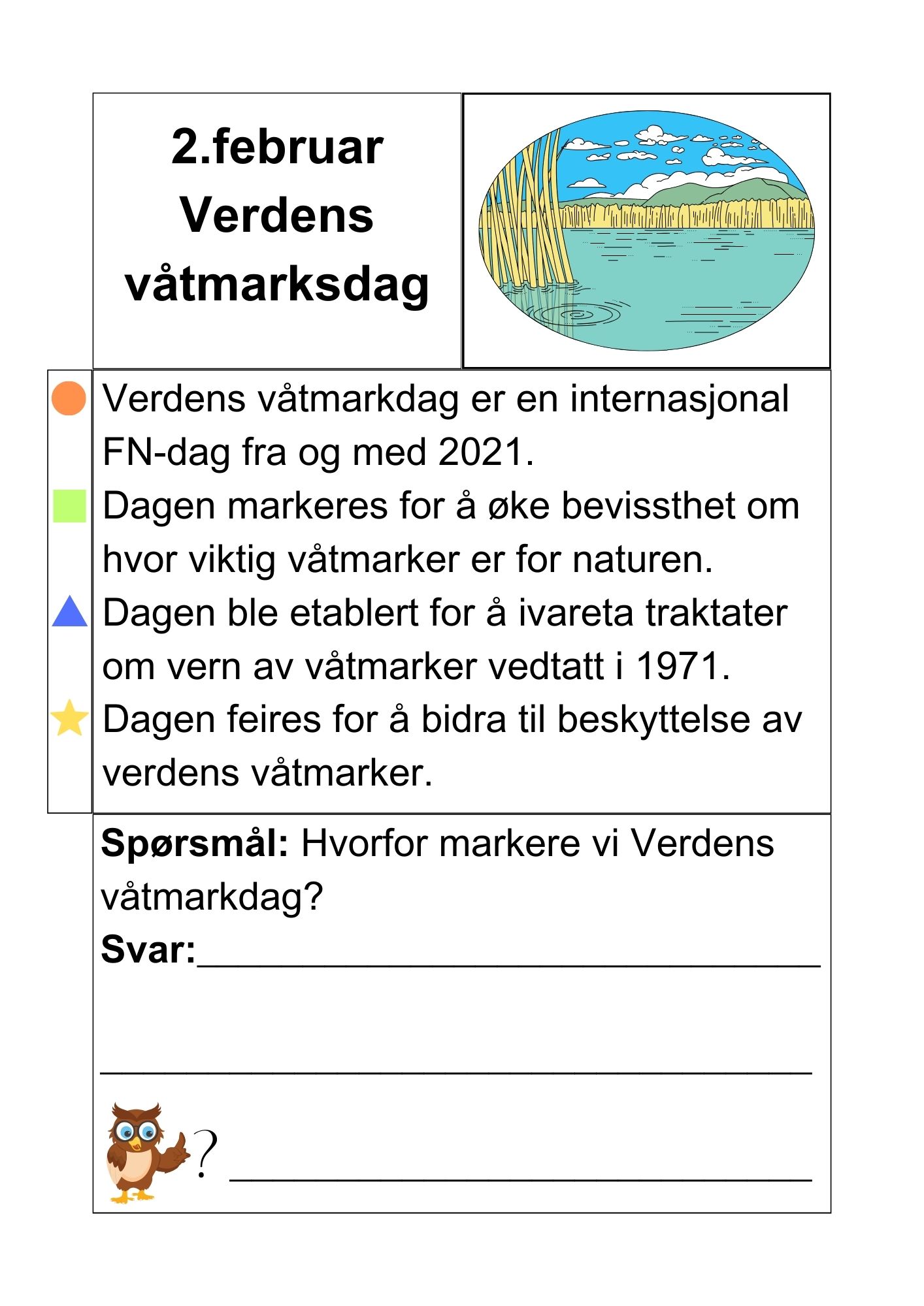 Februar måned - faktatekster om merkedager og kulturelle- og religiøse hendelser + små oppgaver - Bilde 4