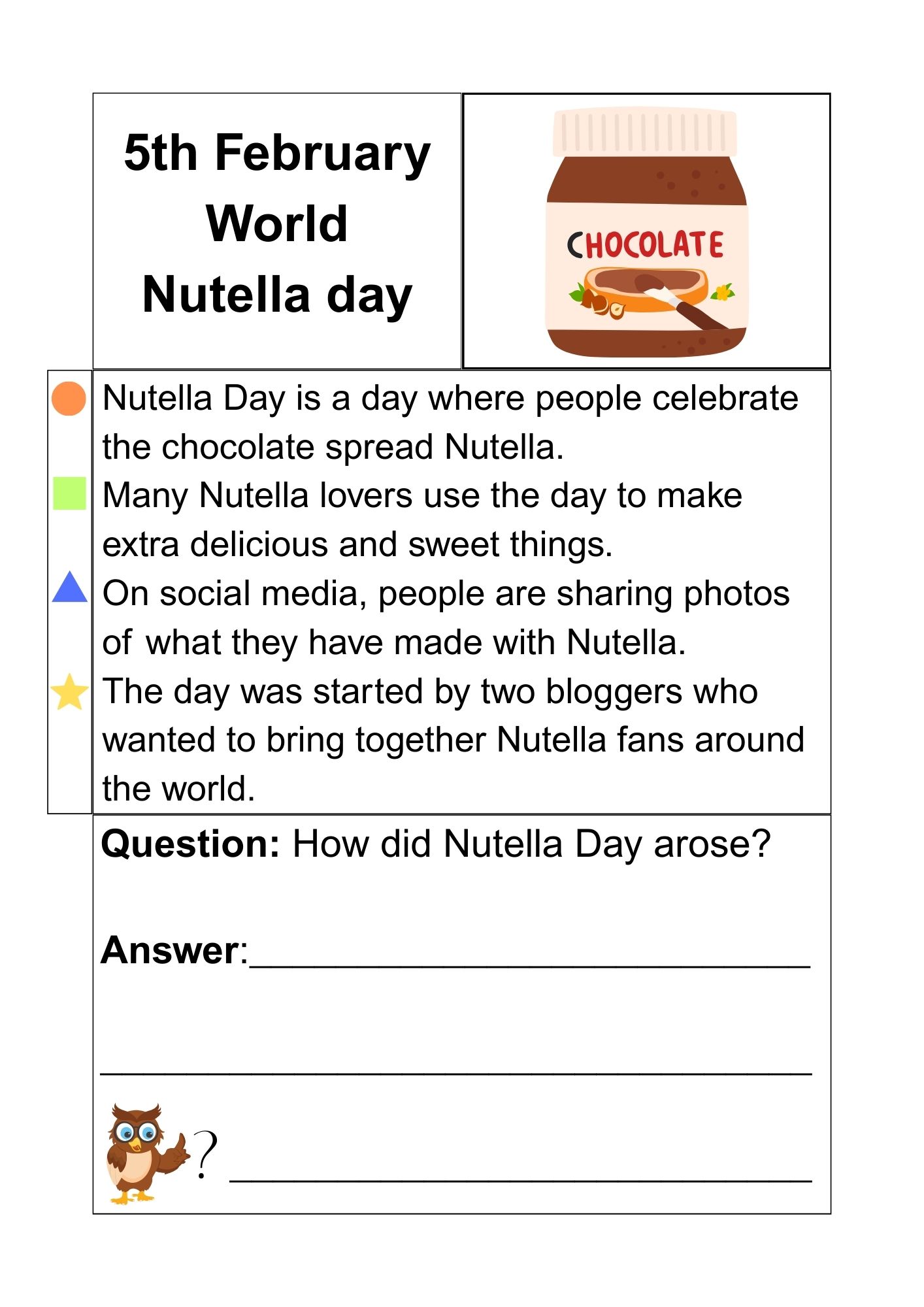 Month of february - factual texts + smal task about anniversaries and cultural and religious events - Bilde 8