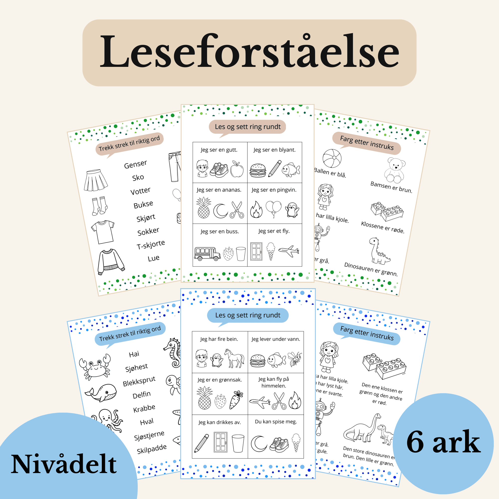 Les og gjør-oppgaver (1.trinn)