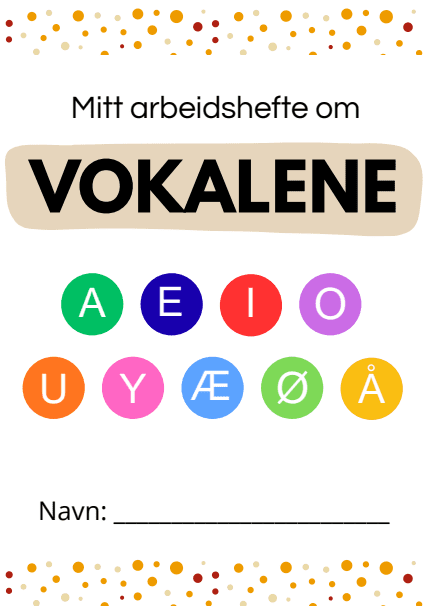 Arbeidshefte om vokalene - Bilde 2