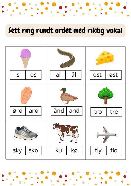 Arbeidshefte om vokalene - Bilde 4