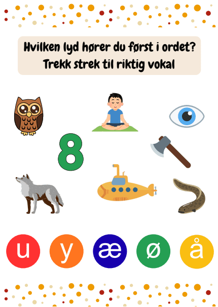 Arbeidshefte om vokalene - Bilde 8