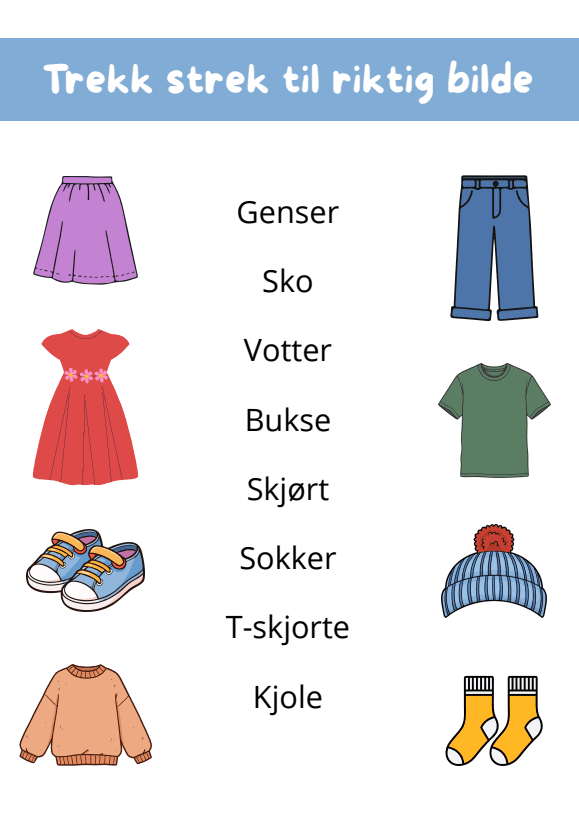 Trekk strek til riktig bilde - Bilde 2