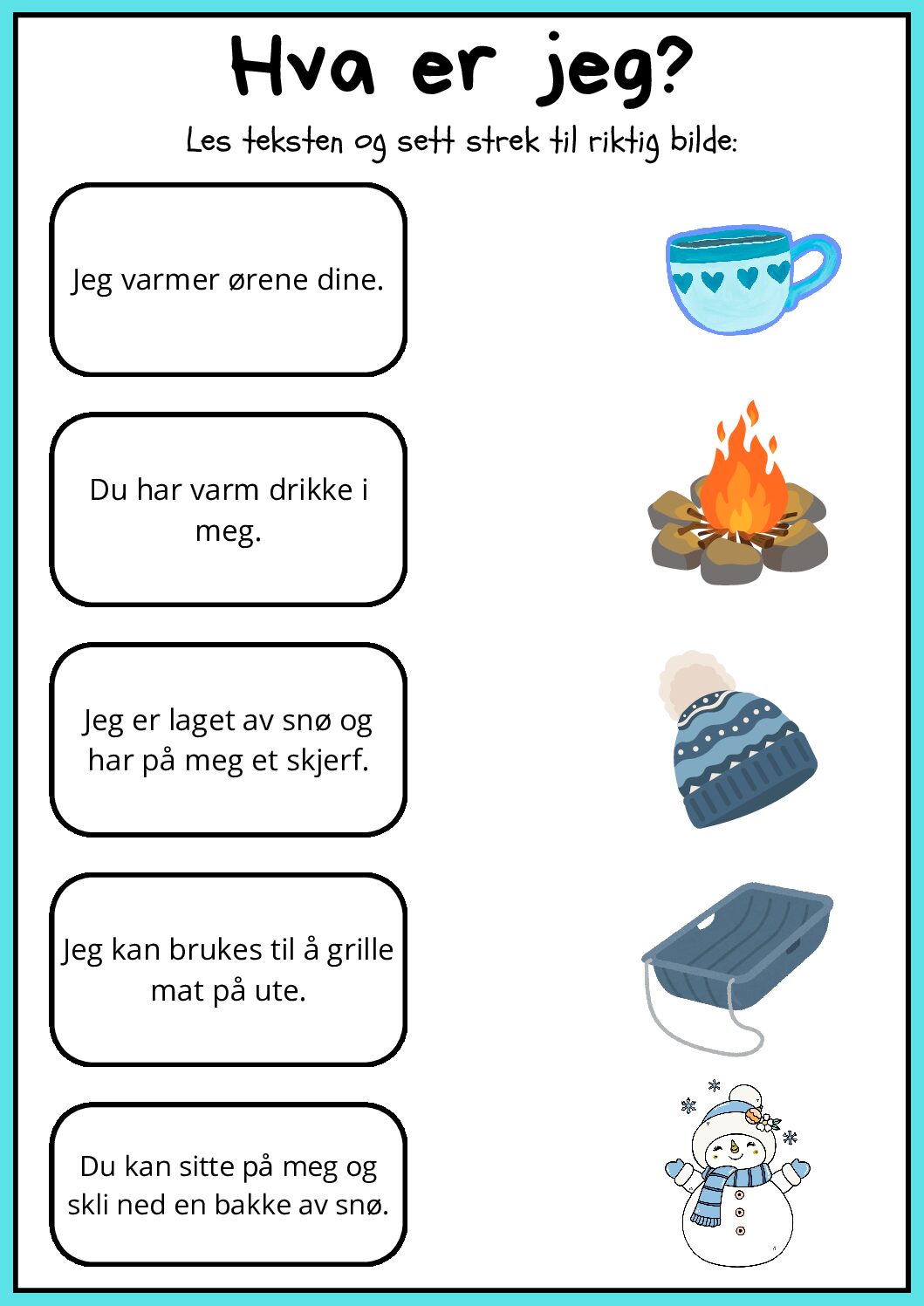 Ord til bilde - Vinter