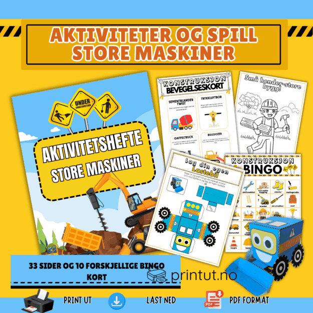 Aktivitetshefte- "store maskiner"