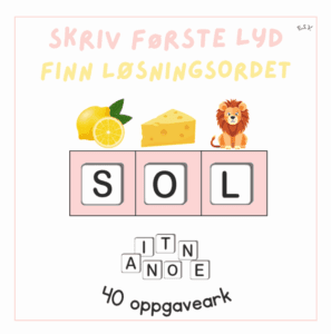 Skriv første bokstavlyd - finn løsningsordet