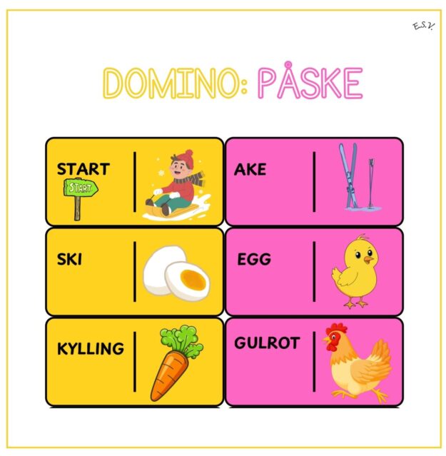 Domino: påske (BM)