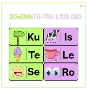 Domino: to-tre lydsord (BM)