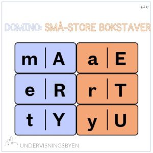 Domino: Store-små bokstaver