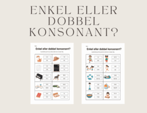 Enkel eller dobbel konsonant?