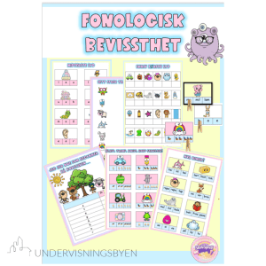 Fonologisk bevissthet (lytt ut lyder, stavelser, rim m.m)