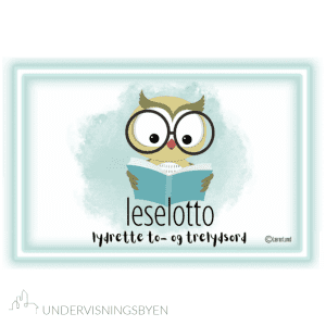 Leselotto to- og trelydsord + førstelyd