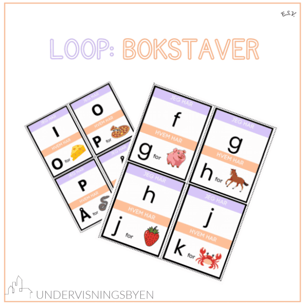Loop: små og store bokstaver