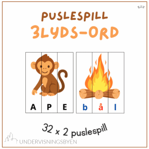 Puslespill: 3 lydsord (BM)